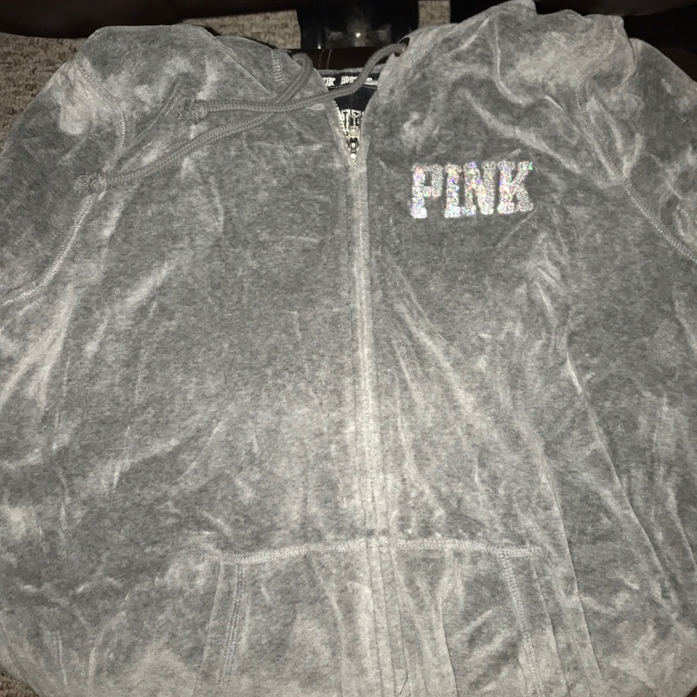 Victoria’s Secret Pink Velour Zip-up